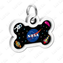 address-label-1-2 WAUDOG Smart ID QR NASA кісточка - адресник з принтом для собак, під кутом, QR‑паспорт тварини на animal-id.net