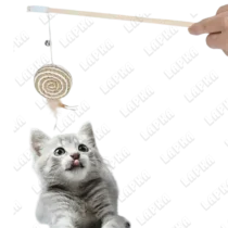 Игрушка 231-4 деревянная удочка с шайбой