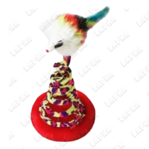 Игрушка 2-1 мышка на пружине