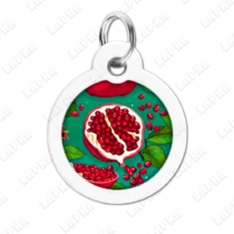 WAUDOG Smart ID QR Гранати 25 мм коло - адресник з принтом для собак та котів, передній вигляд